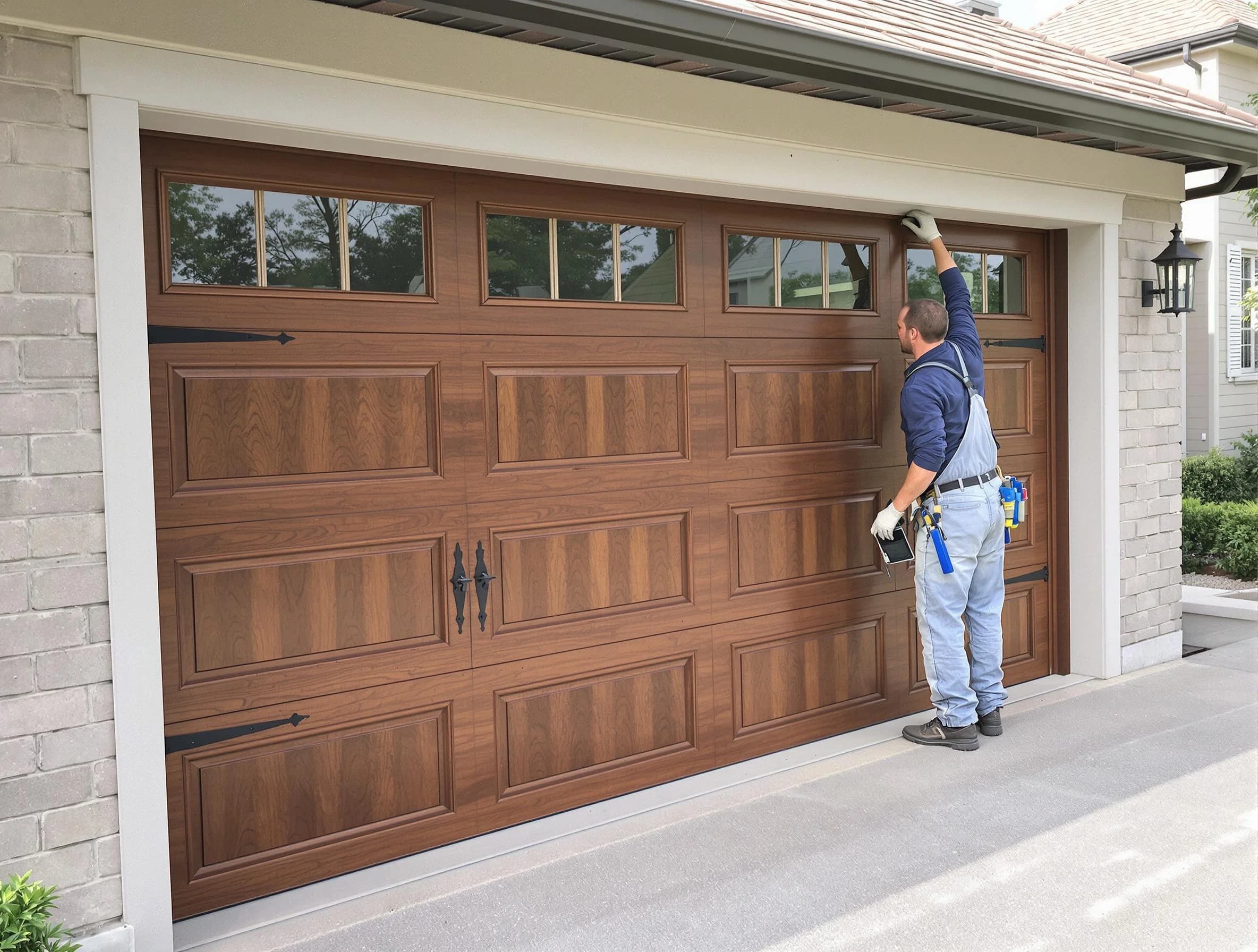 Custom garage door showcase by Maplewood Garage Door Repair in Maplewood