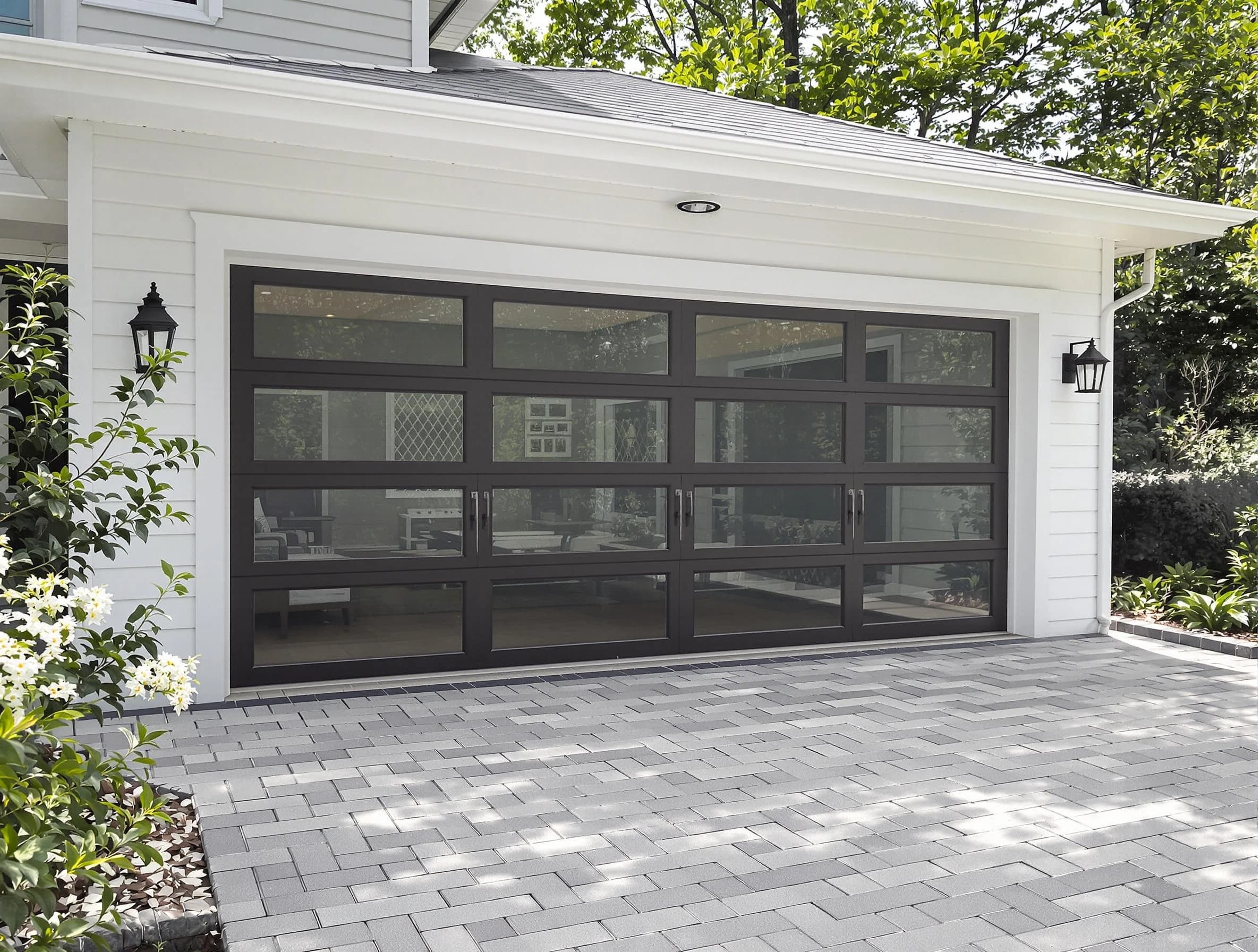 Maplewood Garage Door Repair design specialist presenting custom garage door options to Maplewood homeowner