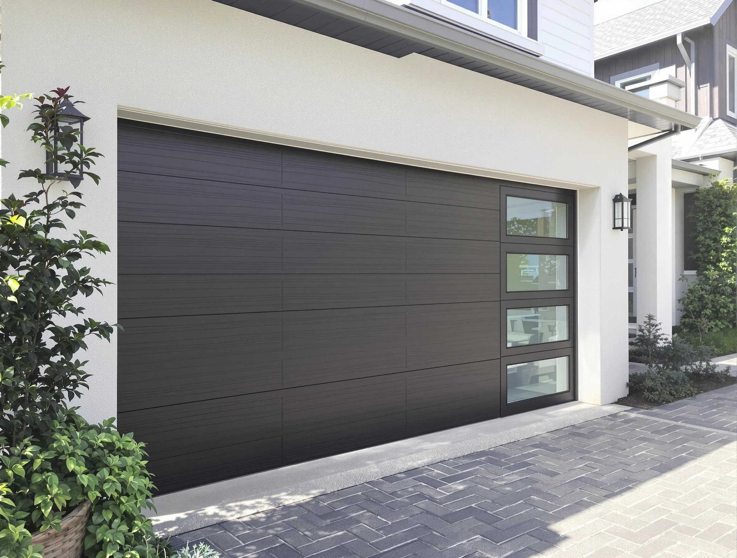 Custom garage door installation by Maplewood Garage Door Repair in Maplewood