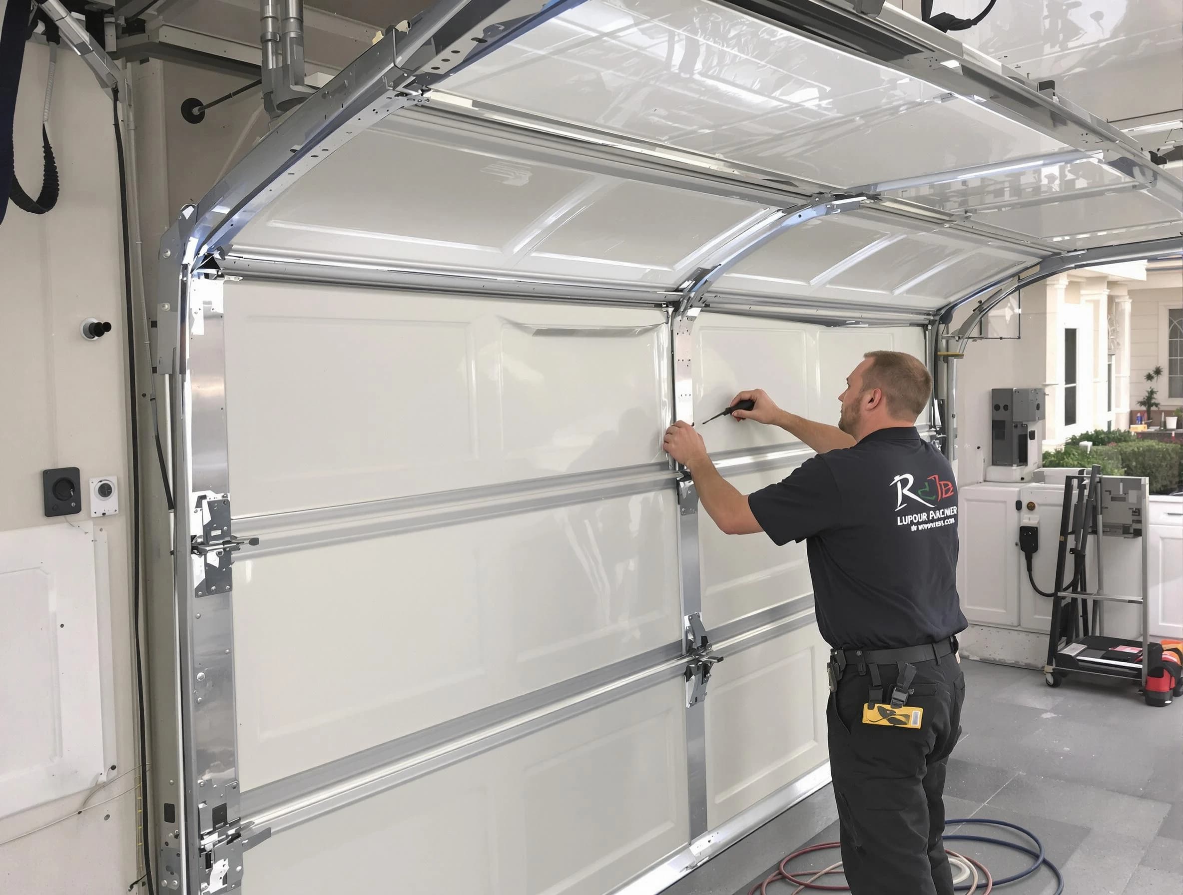 Maplewood Garage Door Repair professional performing panel repair in Maplewood
