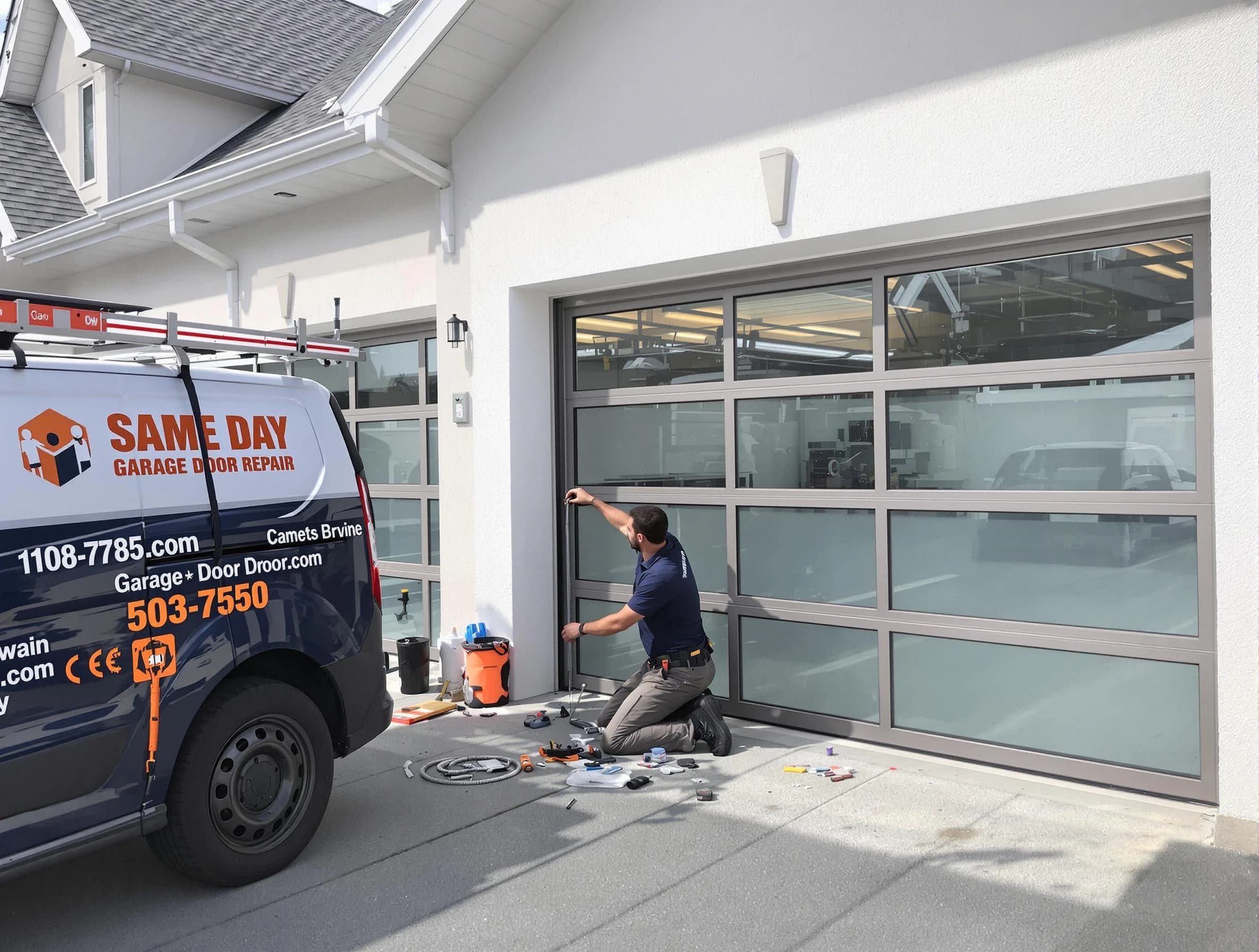 Same-day garage door repair service by Maplewood Garage Door Repair in Maplewood