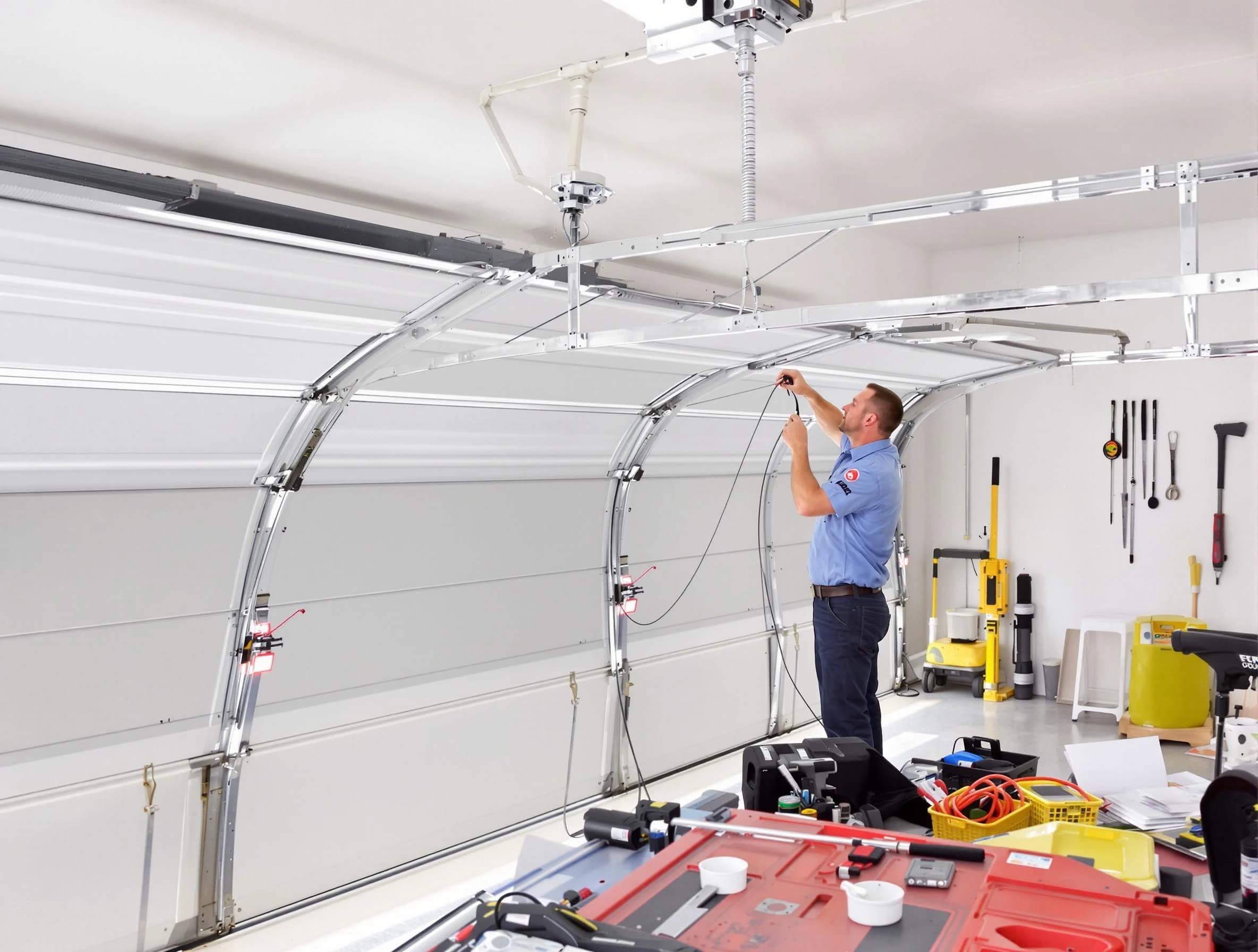 Garage door cable repair service by Maplewood Garage Door Repair in Maplewood