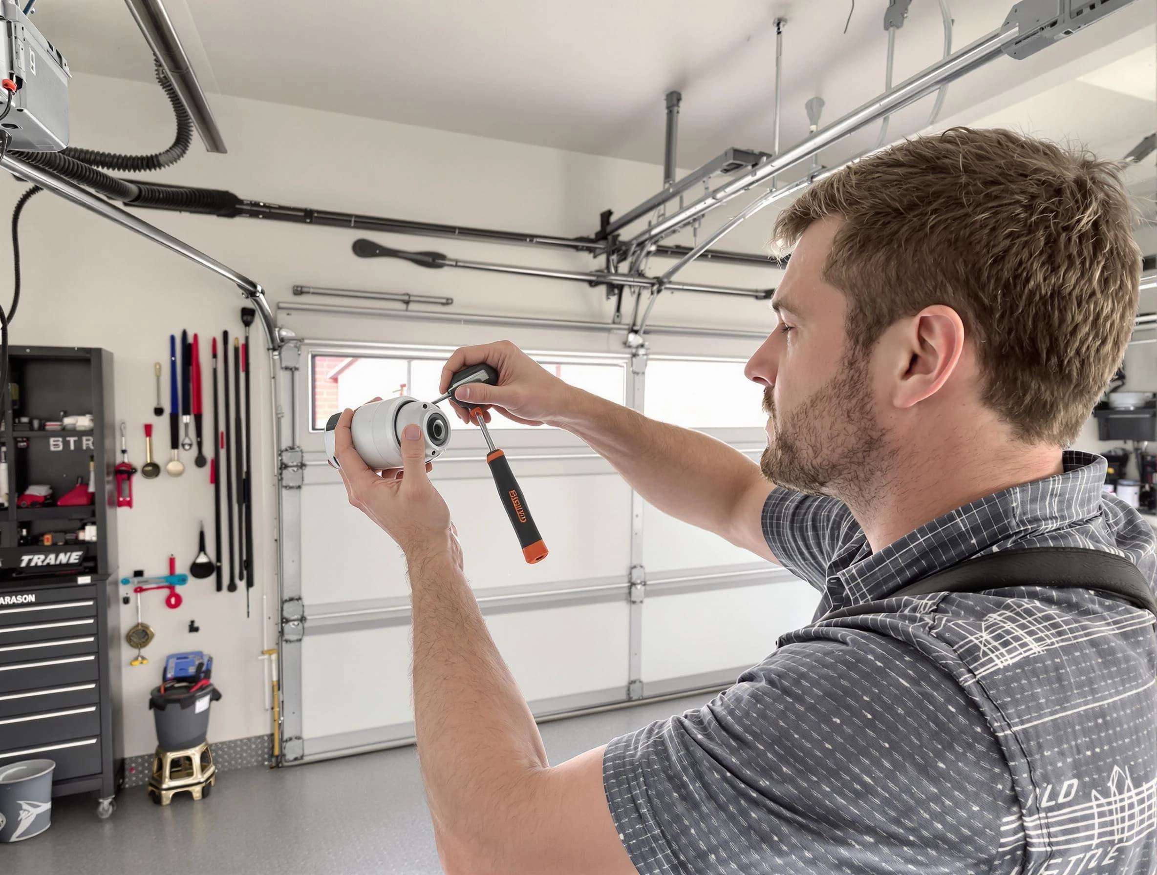 Garage door opener repair service by Maplewood Garage Door Repair in Maplewood