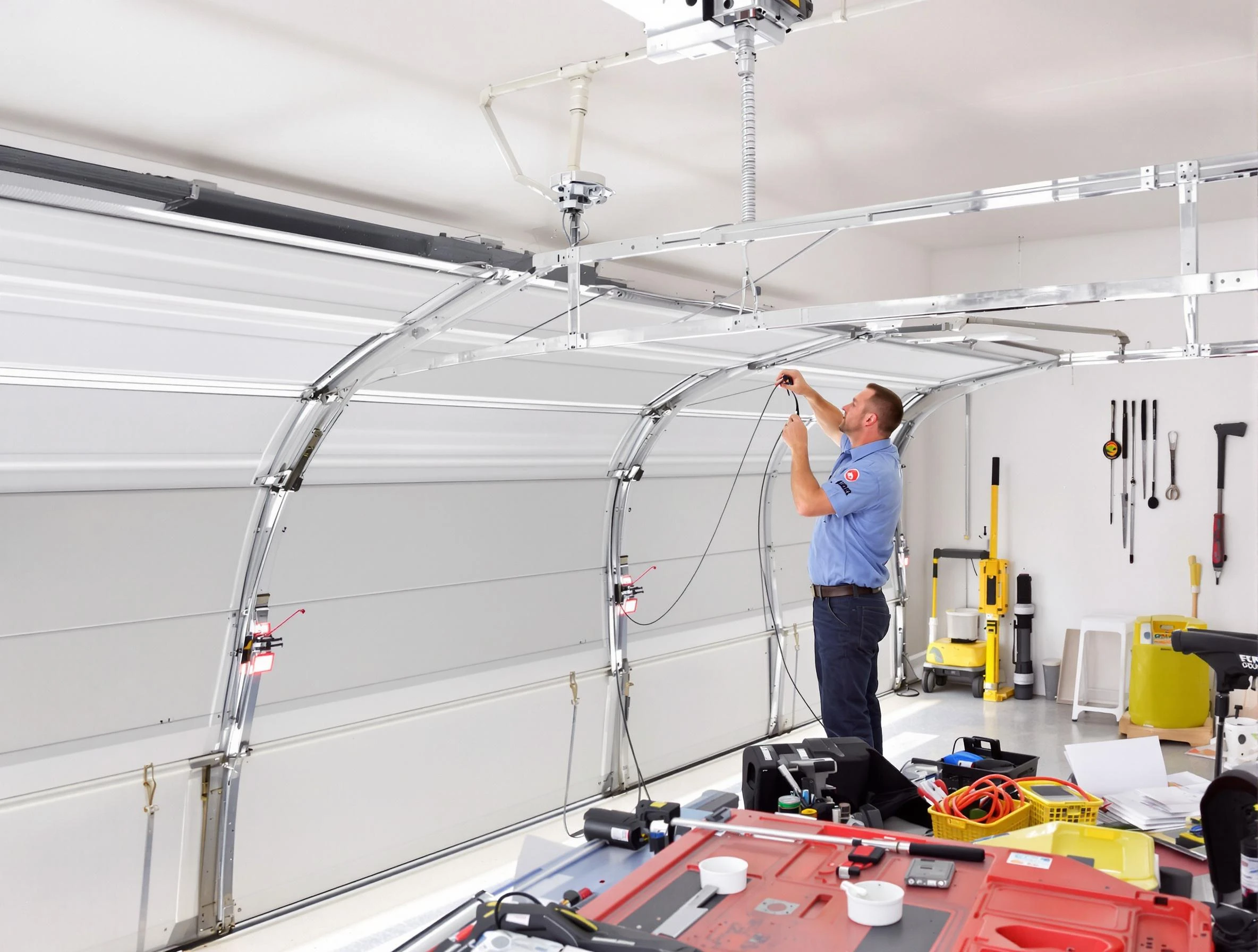 Garage door cable repair service by Maplewood Garage Door Repair in Maplewood