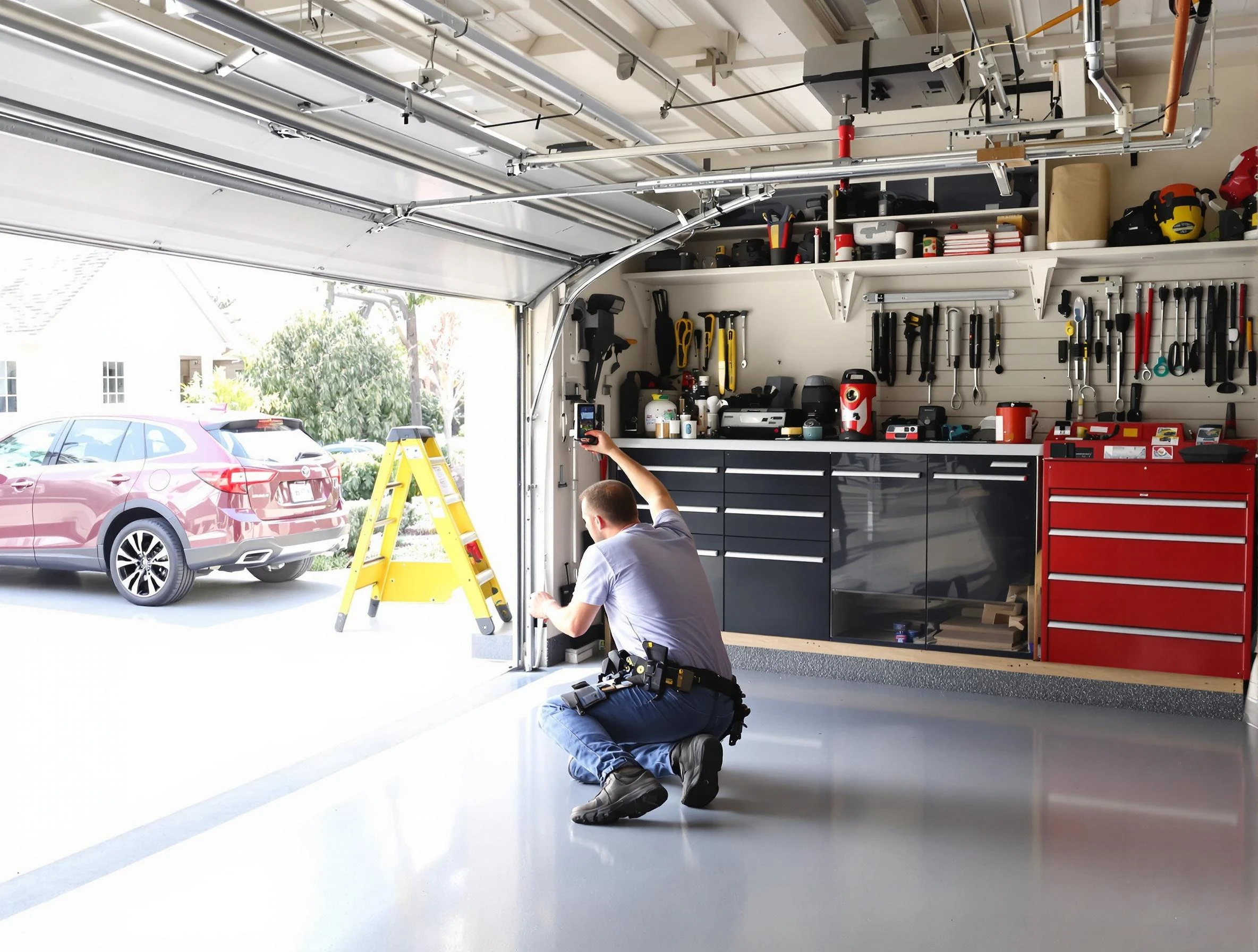 Local garage door repair service by Maplewood Garage Door Repair in Maplewood
