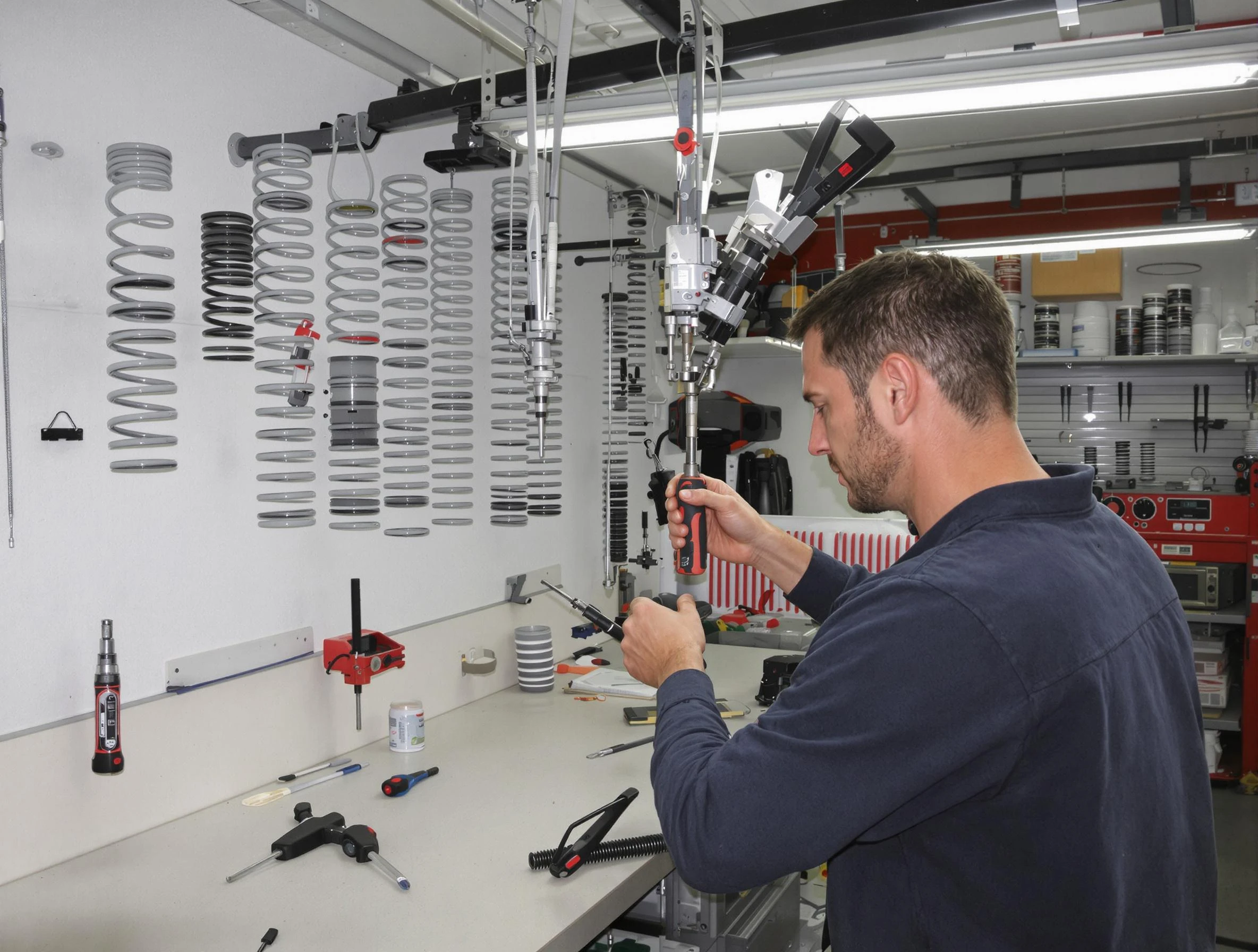 Maplewood Garage Door Repair safety certified technician performing precision spring replacement in Maplewood